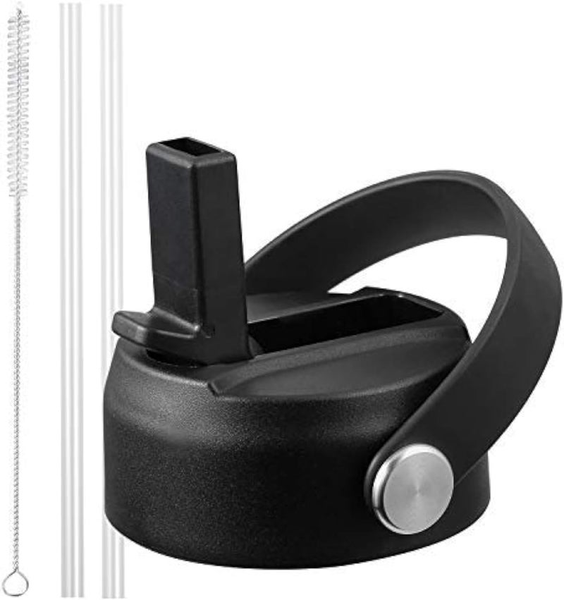KMN Straw Lid for Hydro Flask Wide Mouth, Lids with Straw for Hydroflask 12 16 18 20 32 40 oz Wide Mouth, Replacement Straw Cap for Hydroflask, Top Sport Bottle Lids Accessories - Image 1